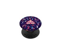 Circo Carnaval acróbata Trapecio caprichoso Tigre Elefante PopSockets PopGrip Adhesivo