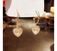 Circón incrustado Rose Bowknot Pendientes de amor para mujeres Joyas de boda Cumpleaños s