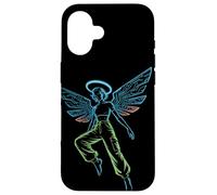 Circuit Angel Digital Wings Tech Halo Streetwear Futurista Carcasa para iPhone 16