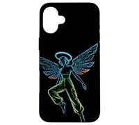 Circuit Angel Digital Wings Tech Halo Streetwear Futurista Carcasa para iPhone 16 Plus