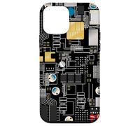Circuit Board Pattern Motherboard Design for Tech Geeks Carcasa para iPhone 12 Mini
