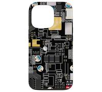 Circuit Board Pattern Motherboard Design for Tech Geeks Carcasa para iPhone 13 Pro