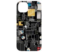 Circuit Board Pattern Motherboard Design for Tech Geeks Carcasa para iPhone 14 Plus