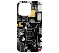 Circuit Board Pattern Motherboard Design for Tech Geeks Carcasa para iPhone 15 Pro MAX