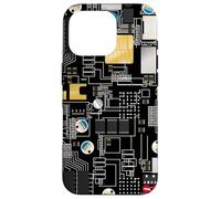 Circuit Board Pattern Motherboard Design for Tech Geeks Carcasa para iPhone 16 Pro