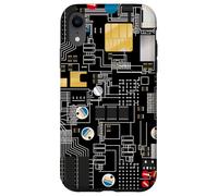 Circuit Board Pattern Motherboard Design for Tech Geeks Carcasa para iPhone XR