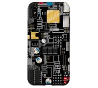 Circuit Board Pattern Motherboard Design for Tech Geeks Carcasa para iPhone XS MAX