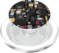 Circuit Board Pattern Motherboard Design for Tech Geeks PopSockets PopGrip para MagSafe