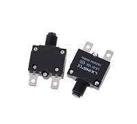 Circuit Breaker 1pcs Thermal Switch Circuit Breaker Overload Protector Disconnecting Current 5A 8A 10A 15A 20A Overload Switch Terminals 2 Pin (Size : 15a)
