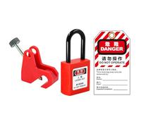 Circuit Breaker Lockout - Electric Air Switch Lock, Heavy Duty Nylon Body, Tool-Free, Anti Tamper Design | Industrial Equipment, Control Panel, Workplace Safety, Isolation Locking Tool