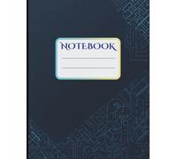 Circuit Design Notebook | Tech Pattern Cover: Sleek Dark Blue Circuit Board Notebook | Perfect for Engineers, Programmers, and Tech Lovers