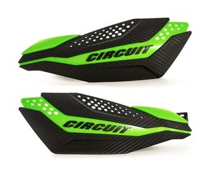 CIRCUIT Equipment PM038-2D7 - Paramanos para motocross, carbono/verde