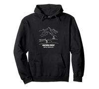 Circuito Annapurna Nepal Himalaya Line Art Senderismo Trail Sudadera con Capucha