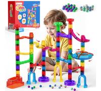 Circuito Canicas 109 Pcs Multicolor Transparente Marble Rush Juego Educativo Stem Construcciones para Niño Juguetes Niña Niño 3-12 Años Regalo Navidad Cumpleaños