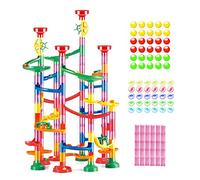 Circuito de Canicas 169 Piezas - Juego Educativo Stem para Niños 3+ Años - Torre Laberinto de Bolas con Conectores, Canicas de Vidrio y Multicolor - Regalo Creativo Interactivo y Seguro