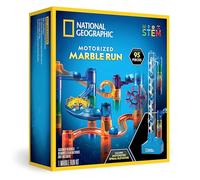 Circuito de Canicas NATIONAL GEOGRAPHIC con Ascensor Motorizado - Kit de 95 Piezas con Espiral Elevadora, 20 Canicas, Bolsa y Más, Máquina de Movimiento Perpetuo, Juguete de Física para Niños