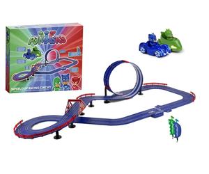 Circuito de coches eléctricos PJ Masks con looping