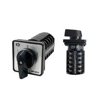 Circuito de control de fuente de alimentación dual con contacto de plata de 3 posiciones y 5 niveles, 380 V, 10 A, interruptor de leva giratorio de conversión universal(102)