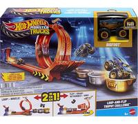 Hot Wheels Monster Trucks Set Trofeo Loop y Salto