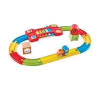 Hape Tren interactivo Ferrocarril de los Sentidos - Xilófono, sonajero y bloques sensoriales