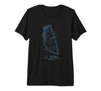 Circuito Le Mans Carreras y Motorsport Classic Design Camiseta Premium