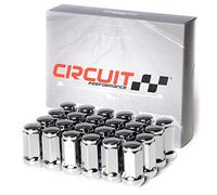 Circuito rendimiento 14 x 2.0 Cromo Extremo cerrado Bulge poste de bellota tuercas cono asiento (24 piezas)