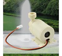 Circulación solar de agua caliente/refrigerante sin escobillas de 12 V CC para estanques y fuentes, flujo de 8 l/min, cabezal de 3 m, temperatura máxima de 100 °C, bajo ruido 30 dB, sumergidores