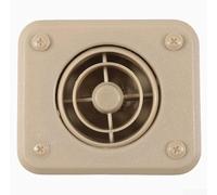 Circular ajustable manual para perilla de ventilación de aire para control de clima en yates RV equipos pesados y unidades de CA de vehículos (un solo puerto, beige)