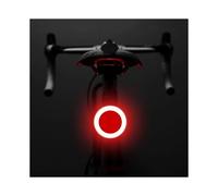 (Circular, Multicolor) 3664 Creative Bicycle Tail Light IPX2 Waterproof Small Bike LED Light Support USB Charging