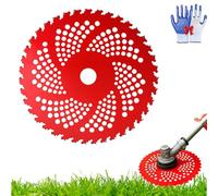 Circular Saw Blade for Weed Trimmers,9-Inch X 36-Tooth Carbide Blade,Brush Cutting Blade for Weed Eat with Universal Adapter Kit, Suitable for Mowing Softwood Hardwood Weeds (1PCS)