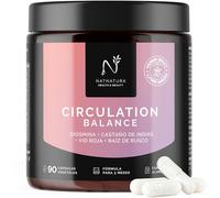 Circulation Balance con Diosmina, Castaño de Indias, Vid Roja y Rusco | Alivio para Piernas Cansadas y Pesadas | 3 Meses | NATNATURA