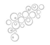 Círculo 3D Diy Etiqueta De La Pared Tv Fondo Pared Decoración Del Hogar Espejo Etiqueta De La Pared Decoración Del Hogar Acrílico Decorativo Pared