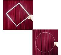 Círculo a cuadrado (acero inoxidable) trucos de magia de primer plano, accesorios mágicos de comedia callejera