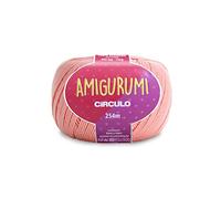 Circulo Amigurumi - Hilo 100 % algodón virgen brasileño mercerizado para tejer y hacer ganchillo, suave arte, hilo de peso deportivo, 4.4 onzas, 278 yardas, color 4092 - Organza de seda
