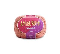 Circulo Amigurumi - Hilo 100 % algodón virgen brasileño mercerizado para tejer y hacer ganchillo, suave arte, hilo de peso deportivo, 4.4 onzas, 278 yardas, color 4094 - Satén