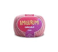 Circulo Amigurumi - Hilo 100 % algodón virgen brasileño mercerizado para tejer y hacer ganchillo, suave arte, hilo de peso deportivo, 4.4 onzas, 278 yardas, color 3201 - Cameo