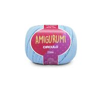 Circulo Amigurumi - Hilo de algodón 100% virgen, 125 g, 254 metros, color azul caramelo