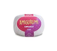 Circulo Amigurumi - Hilo de algodón 100% virgen, 125 g, 254 metros, color blanco