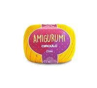 Circulo Amigurumi - Hilo de algodón 100% virgen, 125 g, 254 metros, color canario