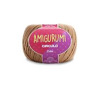 Circulo Amigurumi - Hilo de algodón 100% virgen, 125 g, 254 metros, color castaño