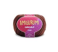 Circulo Amigurumi - Hilo de algodón 100% virgen, 125 g, 254 metros, color marrón
