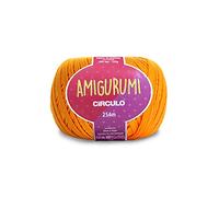 Circulo Amigurumi - Hilo de algodón 100% virgen, 125 g, 254 metros, color naranja