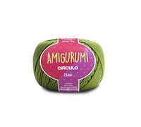 Circulo Amigurumi - Hilo de algodón 100% virgen, 125 g, 254 metros, color verde