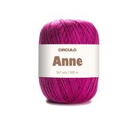 CIRCULO Anne - Hilo de algodón 100% mercerizado, 174 g, rosa brillante