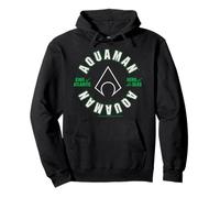 Círculo con el Logotipo de Aquaman, King of Atlantis, Hero of The Seas Sudadera con Capucha