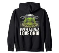 Círculo de Cosecha OVNI secuestro de Ohio Sudadera con Capucha