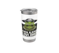 Círculo de cosecha OVNI secuestro de Ohio Vaso térmico de acero inoxidable de doble pared