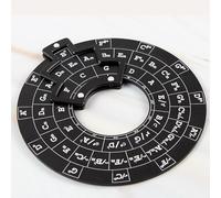 Círculo De Guitarra De La Quinta Rueda -Aleación De Aluminio Taburete De Aleación De Aluminio Rueda De Cuerda Ajustada, Teoría De La Música Para Guitarra De Soporte Diss |