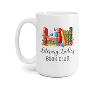 Círculo De Lectores Tazas De Regalo Cerámica Tazón De Café Graciosa Tazas Té Regalos Novedosos Para Navidad Oficina Amigos 330Ml
