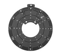 Círculo de Metal de Quinta Rueda, Accesorios de Disco de Teoría Musical de Guitarra, Herramienta de Melodía, Aleación de Aluminio, Madera de Pino, Guitarra, bajo, Herramienta de